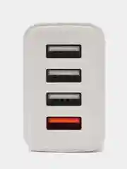 Сетевое зарядное устройство hoco C102A / 4xUSB / 1 выход с быстрой зарядкой / 28,5W 3A
