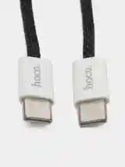 Черный кабель Type-C на Type-C HOCO X104 1м 60W