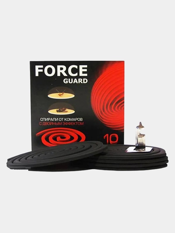 Спирали от комаров FORCE guard "Двойной эффект" красные