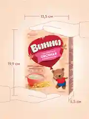 Каша детская Винни молочная овсяная, с пребиотиками, с 5 месяцев, 200 г
