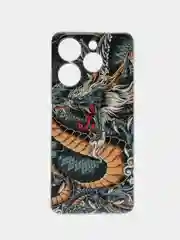 Марсала чехол на Tecno Spark 10 Pro (Текно Спарк 10 Про), прозрачный, с рисунком, защита камеры