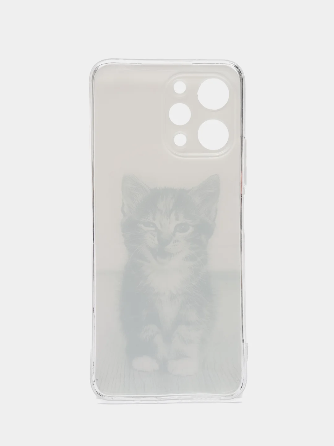 Молочный силиконовый чехол на Xiaomi Redmi 12 (Редми 12), прозрачный, с рисунком, защита камеры