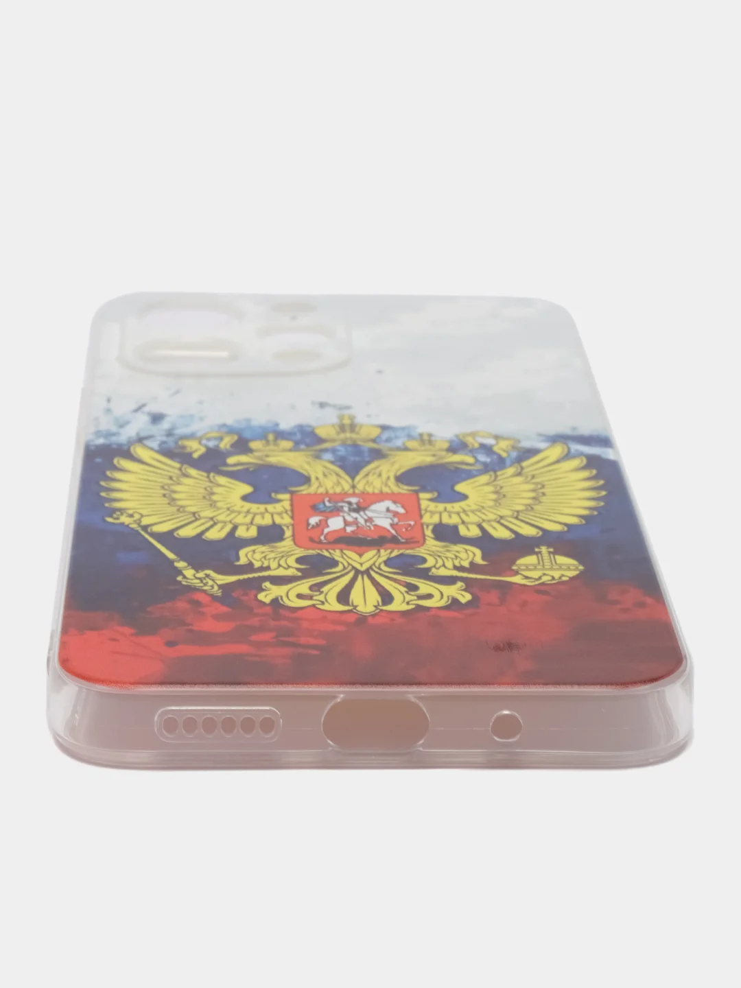 Синий силиконовый чехол на Xiaomi Redmi 12 (Редми 12), прозрачный, с рисунком, защита камеры