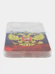 Синий силиконовый чехол на Xiaomi Redmi 12 (Редми 12), прозрачный, с рисунком, защита камеры