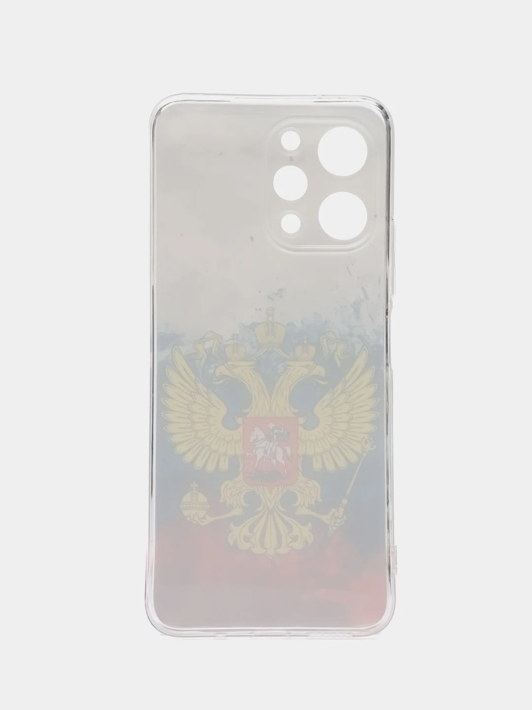 Синий силиконовый чехол на Xiaomi Redmi 12 (Редми 12), прозрачный, с рисунком, защита камеры