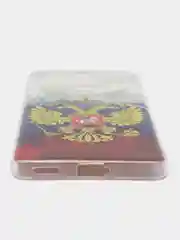 Синий силиконовый чехол на Honor X9B (Хонор X9B), прозрачный, с рисунком, защита камеры