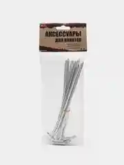 Серебряный колышки металлические для палатки алюминиевые садовые Tramp TRA-013, 10шт