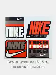 Бронзовый термонаклейка, термотрансферная наклейка, принт на одежду, с логотипом "Найк"