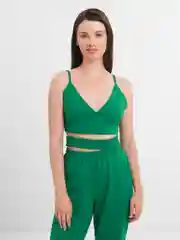 Зеленый женский спортивный костюм
