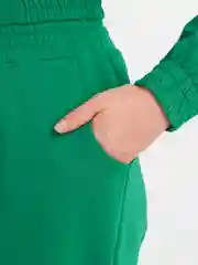 Зеленый женский спортивный костюм