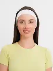 Белый повязка на голову спортивная,эластичная,махровая