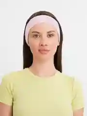 Розовый повязка на голову спортивная,эластичная,махровая