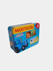 Макси-пазлы в металлической коробке"Синий Трактор:Где чей малыш?",30 деталей