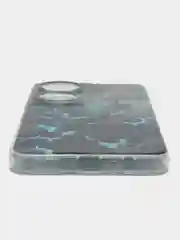 Бирюзовый чехол на Honor X7B/90 Smart / Хонор X7B/90 Смарт прозрачный, с рисунком, защита камеры