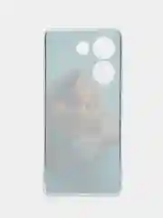 Светло-коричневый чехол на Tecno Camon 20/20 Pro 4G (Текно Камон 20/20 Про 4G), с рисунком, защита камеры