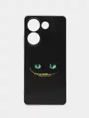 Черный чехол на Tecno Camon 20/20 Pro 4G (Текно Камон 20/20 Про 4G), с рисунком, защита камеры