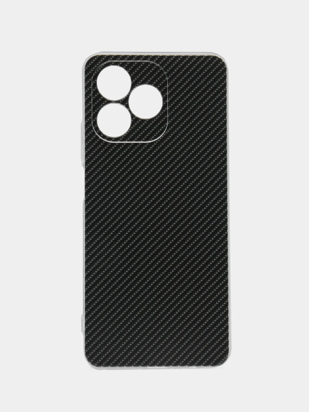 Хаки силиконовый чехол на Realme C53/C51 (Реалми С53/С51), прозрачный, с рисунком, защита камеры