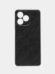 Хаки силиконовый чехол на Realme C53/C51 (Реалми С53/С51), прозрачный, с рисунком, защита камеры