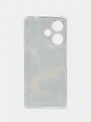Коричневый чехол на Infinix Hot 30i (Инфиникс Хот 30и) с рисунком, прозрачный