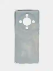 Медный силиконовый чехол на Honor X9B (Хонор X9B), прозрачный, с рисунком, защита камеры