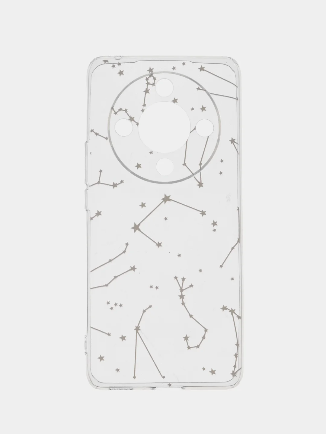 Прозрачный силиконовый чехол на Honor X9B (Хонор X9B), прозрачный, с рисунком, защита камеры