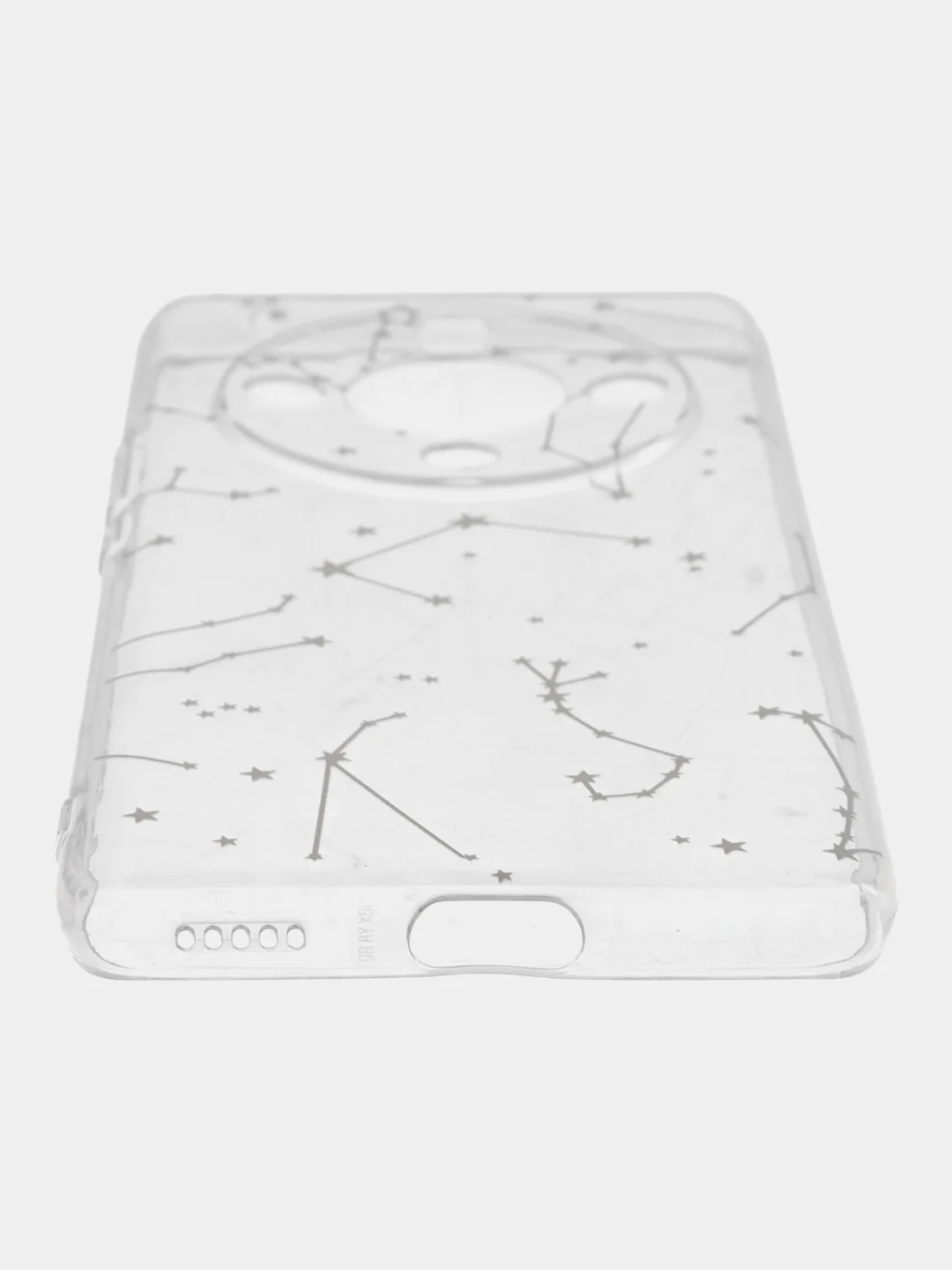 Прозрачный силиконовый чехол на Honor X9B (Хонор X9B), прозрачный, с рисунком, защита камеры