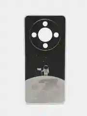 Серебряный силиконовый чехол на Honor X9B (Хонор X9B), прозрачный, с рисунком, защита камеры
