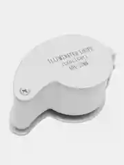 Лупа ювелирная 40х-25мм с подсветкой (2 LED)