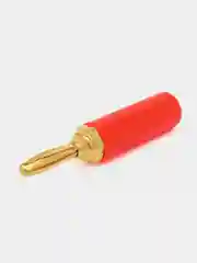 Штекер Banana красный, под пайку