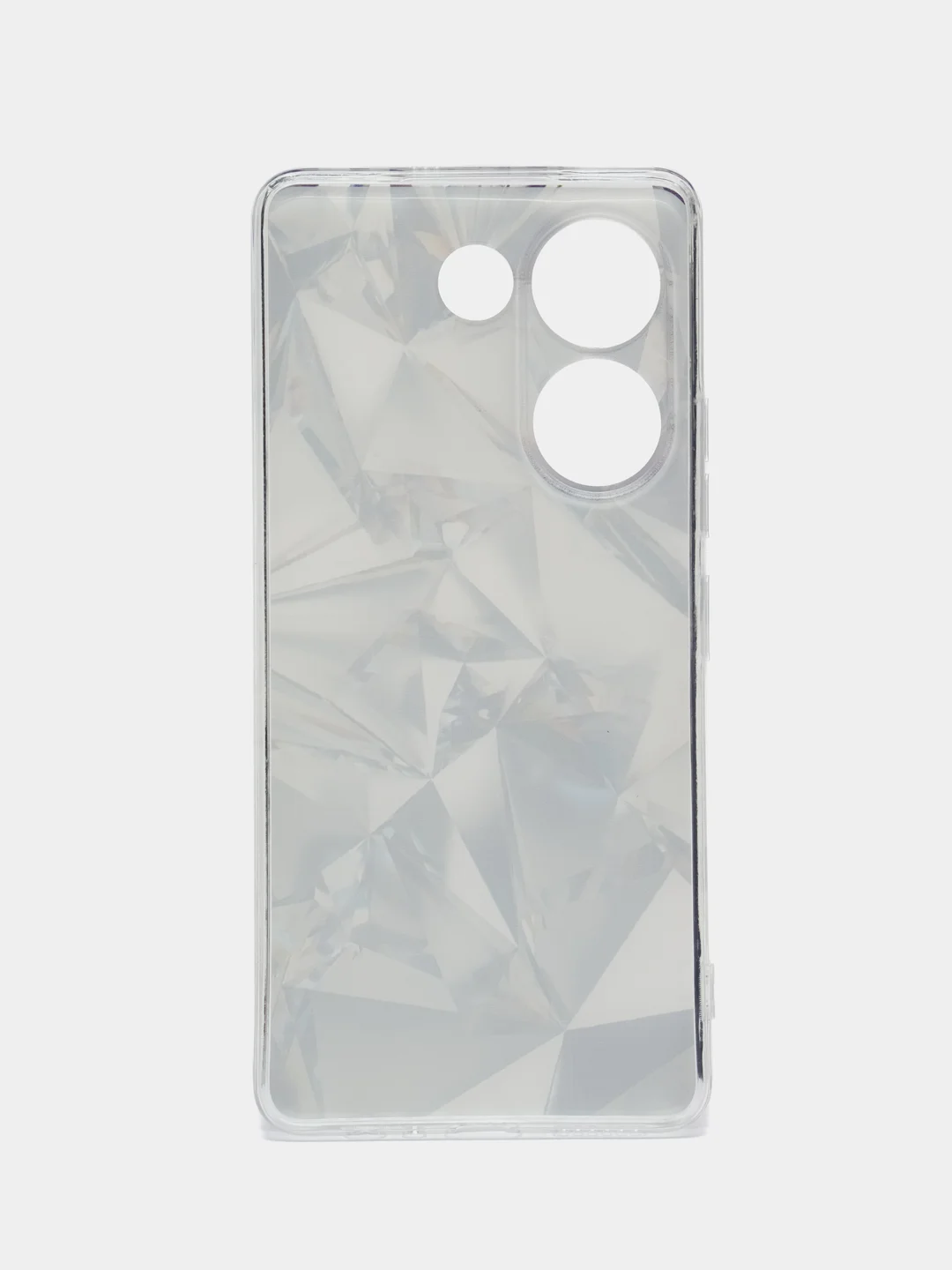 Серый металлик чехол на Tecno Camon 20/20 Pro 4G (Текно Камон 20/20 Про 4G), с рисунком, защита камеры