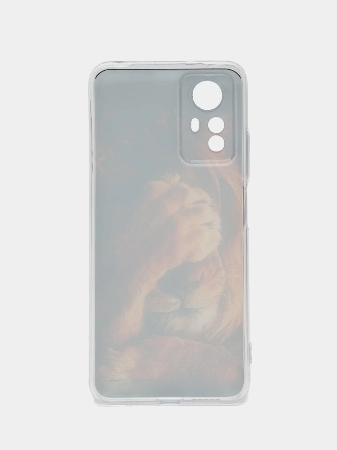 Светло-бежевый чехол прозрачный на Xiaomi Redmi Note 12S (Сяоми Редми Нот 12S), с рисунком, защита камеры
