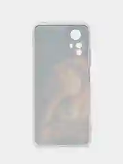 Светло-бежевый чехол прозрачный на Xiaomi Redmi Note 12S (Сяоми Редми Нот 12S), с рисунком, защита камеры