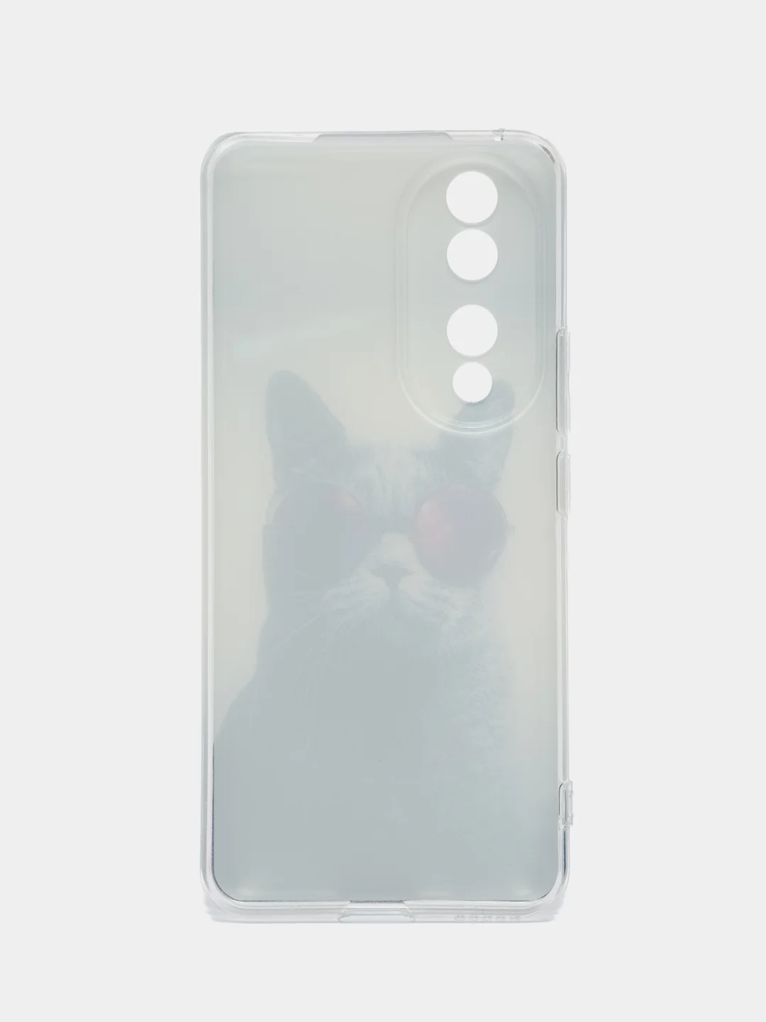 Синий меланж силиконовый чехол на Honor 90 (Хонор 90), прозрачный, с рисунком
