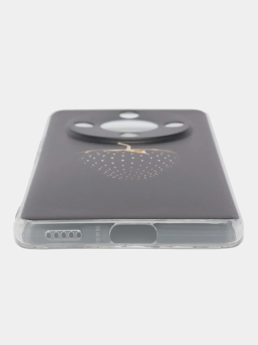 Разноцветный силиконовый чехол на Honor X9B (Хонор X9B), прозрачный, с рисунком, защита камеры