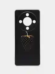 Разноцветный силиконовый чехол на Honor X9B (Хонор X9B), прозрачный, с рисунком, защита камеры