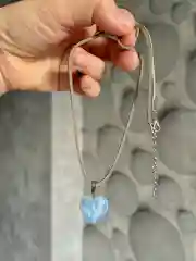 Серый подвеска на шею из натурального камня