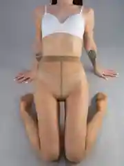Бежевый колготки женские Giulia MICROTULLE 01