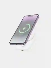 Белый повербанк Hoco J117A 10000 mAh для iPhone с magsafe и быстрой зарядкой PD20W QC3.0