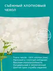Подушка Ecotex лузга гречихи/гречка с чехлом на молнии и регулируемым наполнителем