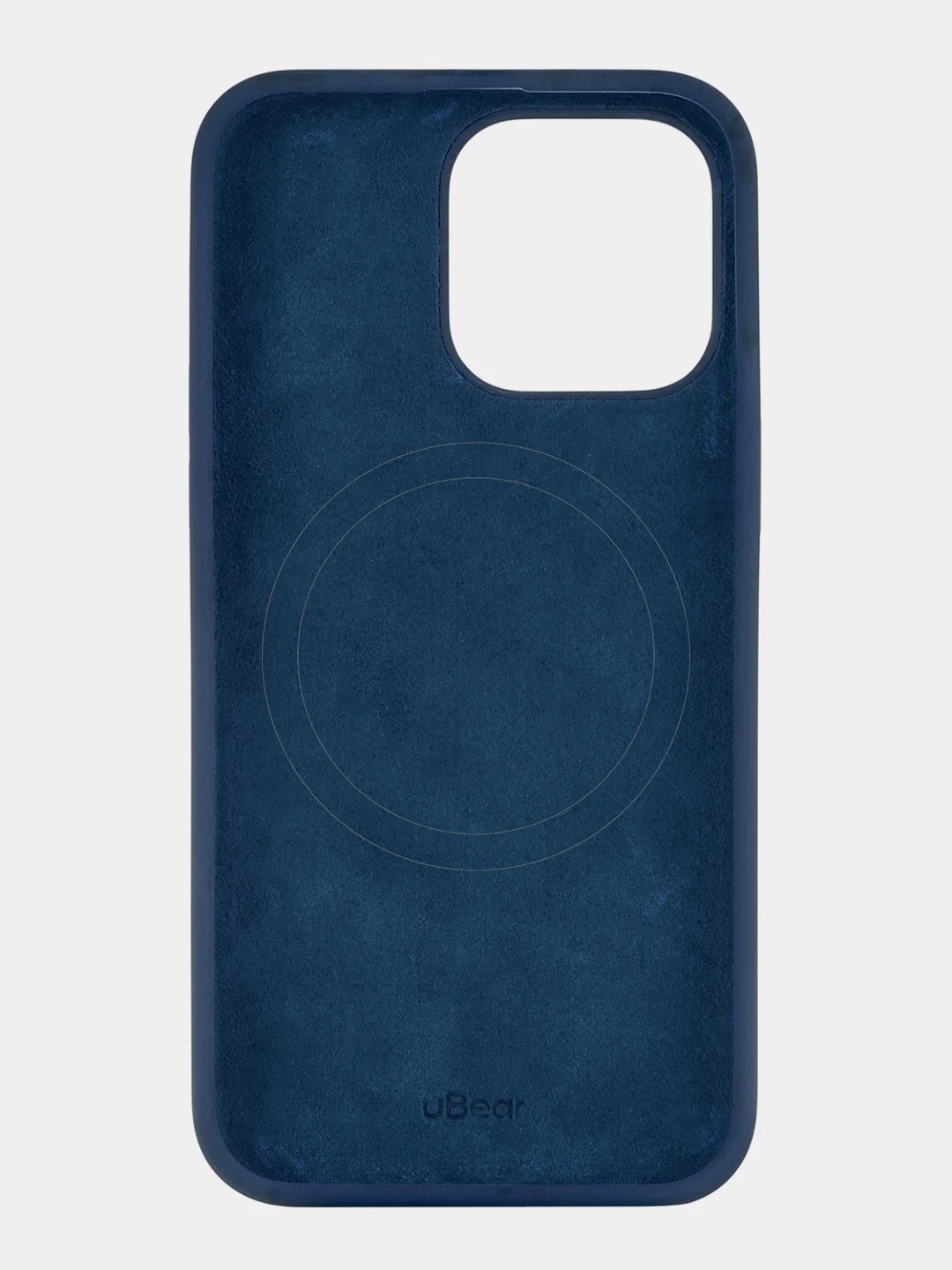 Темно-синий чехол для iPhone 15 Pro uBear Touch Mag Case, MagSafe совместимый, софт-тач