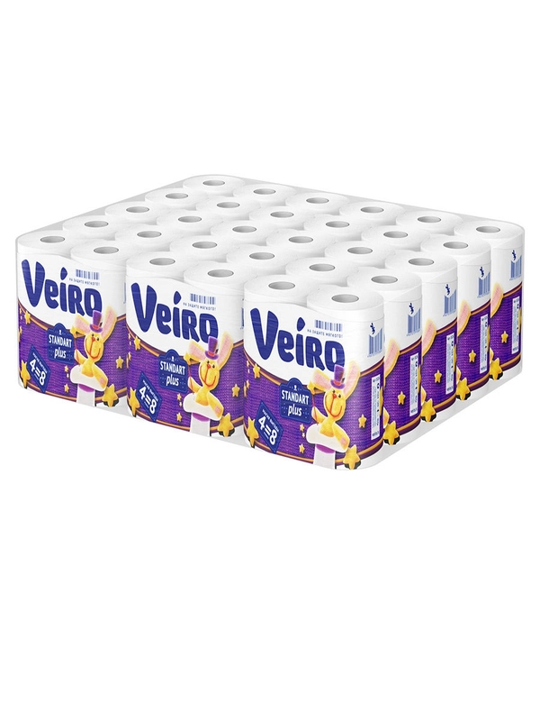 Туалетная бумага Veiro Standart Plus 2-х сл.60 рулонов