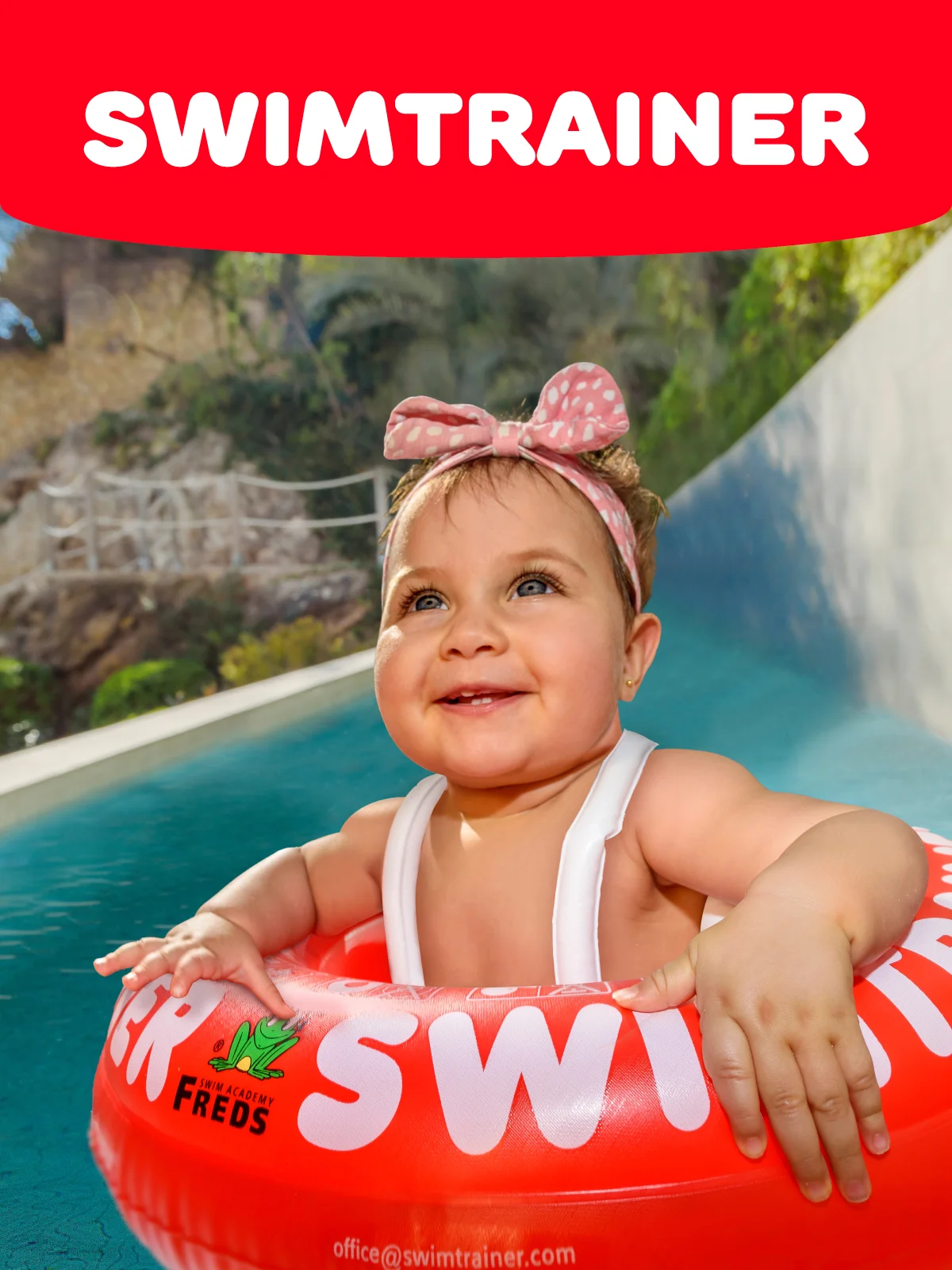 Надувной круг SWIMTRAINER Classic красный для обучения плаванию (3 мес.-4 года)