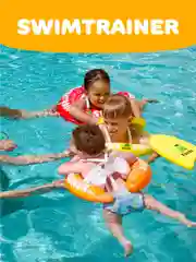Желтый надувной круг SWIMTRAINER Classic жёлтый для обучения плаванию (4-8 лет)