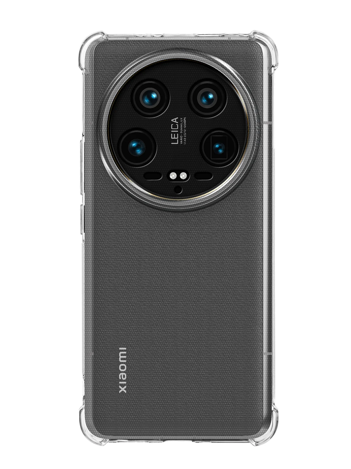 Прозрачный противоударный чехол для Xiaomi 14 Ultra силиконовый BROSCORP с усиленными углами