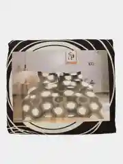 Постельное белье 1,5 сп / 2 спальное / евро Полисатин ivSubelIa "Пористый шоколад", 70x70
