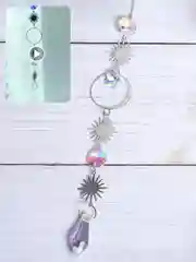 Бронзовый ловец солнца подвеска, цвет Северное сияние+серебро