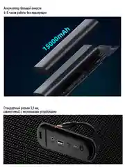 Черный портативная колонка Bluetooth HOPESTAR A60 / P39