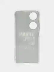 Тёмно-коричневый чехол на Honor X7B/90 Smart / Хонор X7B/90 Смарт прозрачный, с рисунком, защита камеры