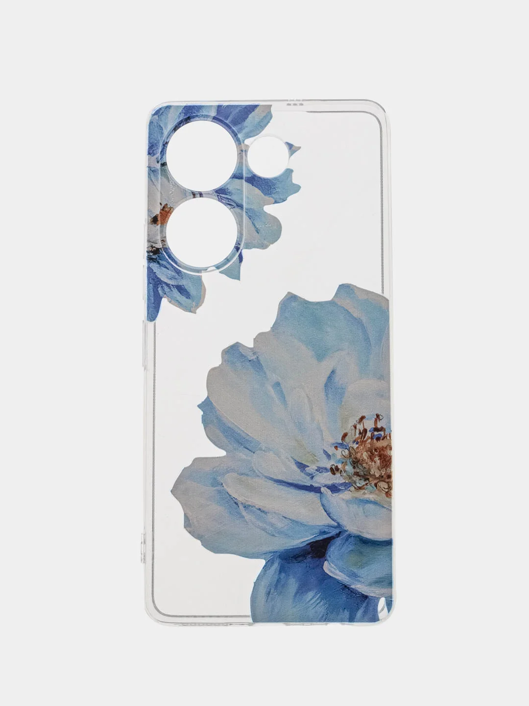 Лазурный чехол на Tecno Camon 20/20 Pro 4G (Текно Камон 20/20 Про 4G), с рисунком, защита камеры