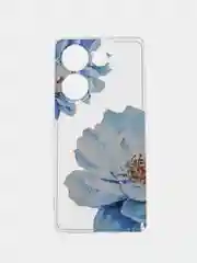 Лазурный чехол на Tecno Camon 20/20 Pro 4G (Текно Камон 20/20 Про 4G), с рисунком, защита камеры